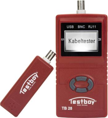 Tester káblov Testboy Testboy 28, vhodný pre USB, RJ11, RJ45, BNC káble