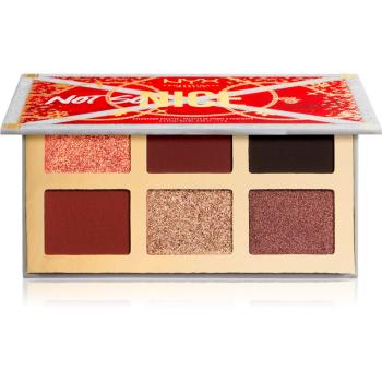 NYX Professional Makeup Limited Edition Xmass 2022 Mrs Claus Oh Deer Shadow Palette paletka očných tieňov 01 Not so Nice 6x1,7 g