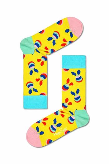 Ponožky Happy Socks What Came First žltá farba