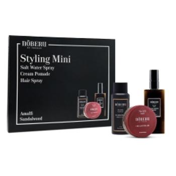 Noberu Styling Mini sada krémová pomáda 80 ml + lak na vlasy 100 ml + sea salt sprej 100 ml darčeková sada