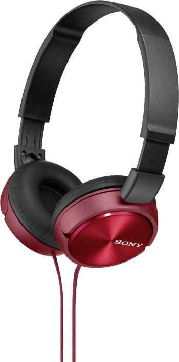 Sony MDR-ZX310   slúchadlá On Ear na ušiach zložiteľná červená
