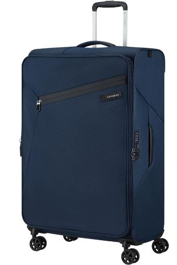 Samsonite Látkový cestovní kufr Litebeam EXP L 103/111 l - tmavě modrá