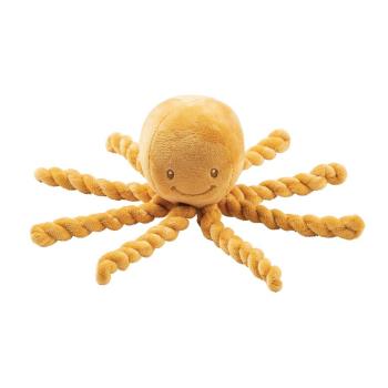 Nattou prvá hračka pre bábätka chobotnička Piu Piu Lapidou ochre