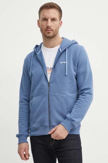 Bavlnená mikina Pepe Jeans SAGAN pánska, s kapucňou, s potlačou, PM582694