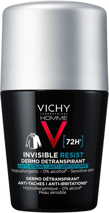 VICHY Homme Invisible Resist 72H antiperspirant proti škvrnám aj proti podráždeniu 50 ml