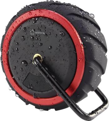 Renkforce AdventureWheel1 Bluetooth® reproduktor hlasitý odposluch, odolná/ý striekajúcej vode, AUX čierna, červená