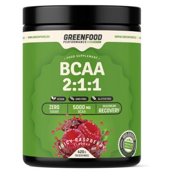 GREENFOOD NUTRITION Performance BCAA 2:1:1 šťavnatá malina 420 g