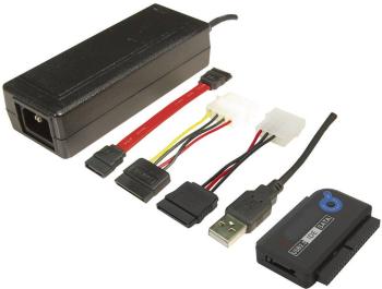 LogiLink USB 2.0 prepojovací kábel [1x USB 2.0 zástrčka A - 1x SATA zástrčka 7-pólová, IDE zásuvka 40-pólová, IDE zásuvk