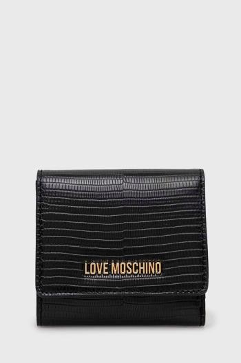 Peňaženka Love Moschino dámsky, čierna farba