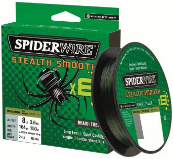 Spiderwire splietaná šnúra stealth smooth 8 zelená 150 m - 0,29 mm 26,4 kg