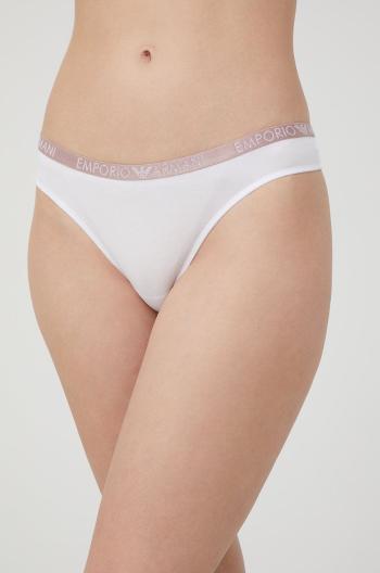 Tangá Emporio Armani Underwear biela farba,