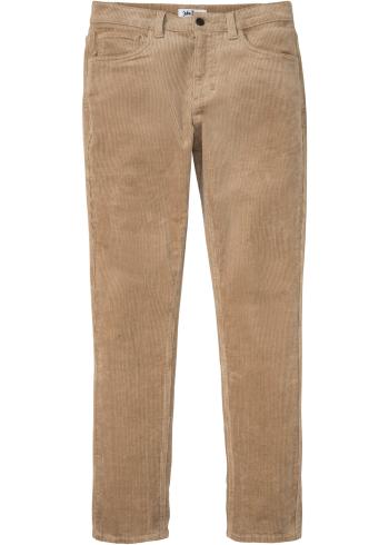 Strečové kordové nohavice, Classic Fit, Tapered