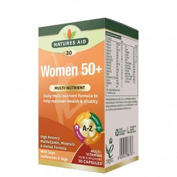 Natures Aid Women 50+ Multinutrient + Superfoods 30 kapsúl