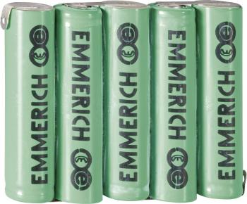 Emmerich 5AAA-ZLF akupack - sada nabíjacích batérií 5x micro (AAA) spájkovacia špička v tvare Z Ni-MH 6 V 800 mAh