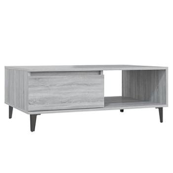 SHUMEE Konferenčný stolík sivý sonoma 90 × 60 × 35 cm drevotrieska, 813174