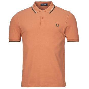 Fred Perry  TWIN TIPPED FRED PERRY SHIRT  Polokošele s krátkym rukávom Oranžová