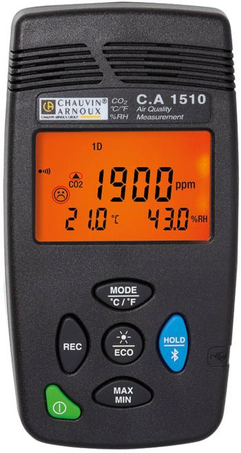 Chauvin Arnoux C.A 1510 black merač oxidu uhličitého (CO2) 0 - 5000 ppm s funkciou dátového záznamníka