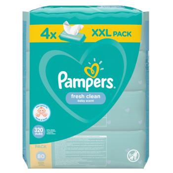 PAMPERS Vlhčené obrúsky Fresh Clean 4x80 ks