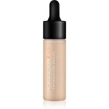 Revolution PRO Foundation Drops tekutý make-up s pipetou odtieň F2 18 ml