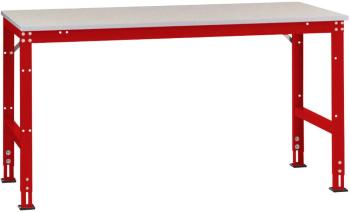 Manuflex AU6094.3003 UNIVERZÁLNY štandardný pracovný stôl s plechovou doskou, š xhxv = 1750 x 1000 x 760-870 mm  Farba: