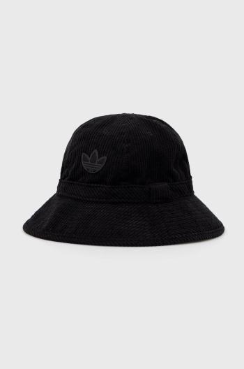 Štruksový klobúk adidas Originals čierna farba,