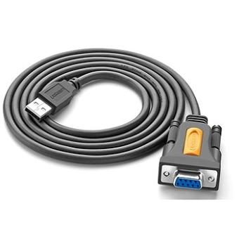 Ugreen USB 2.0 to RS-232 COM Port DB9 (F) Adaptér Cable Gray 1,5 m (20201)