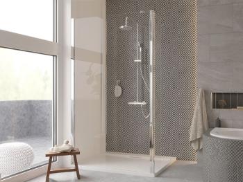 HOPA - Walk-in sprchovací kút ECO-N - FARBA rámu - Chróm / Leštený hliník (ALU), Pevná stena - Bez pevnej steny, Rozmer A - 90 cm, Rozmer C - 195 cm, Výplň - Číre bezpečnostné sklo - 6 mm BCEXON90CC