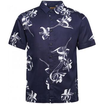 Superdry  Košele s dlhým rukávom Vintage hawaiian s/s shirt  Modrá