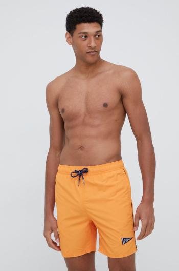 Plavkové šortky Superdry oranžová farba