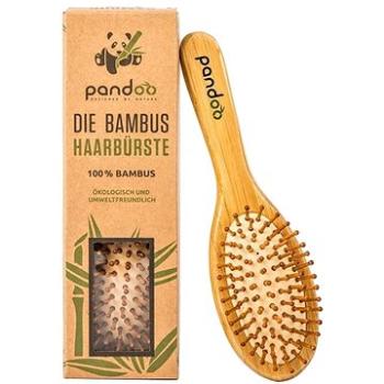 PANDOO Bambusová kefa na vlasy s prírodnými štetinami (4280001327436)