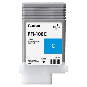 CANON PFI-106 C - originálna cartridge, azúrová, 130ml