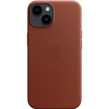 Apple iPhone 14 Kožený kryt s MagSafe tehlovo hnedý (MPP73ZM/A)