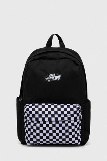 Detský ruksak Vans NEW SKOOL BACKPACK čierna farba, malý, vzorovaný