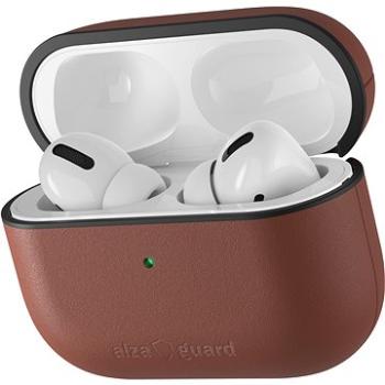 AlzaGuard Genuine Leather Case na AirPods Pro hnedé (AGD-ACL004C)