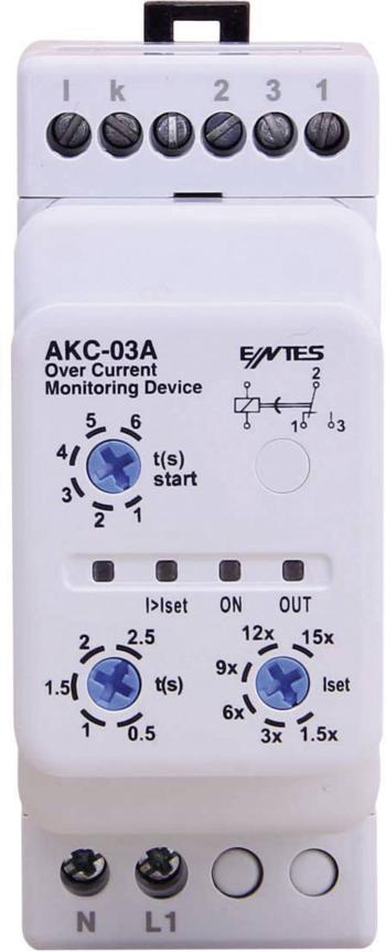 kontrolné relé  1 prepínací ENTES AKC-03A  1 ks
