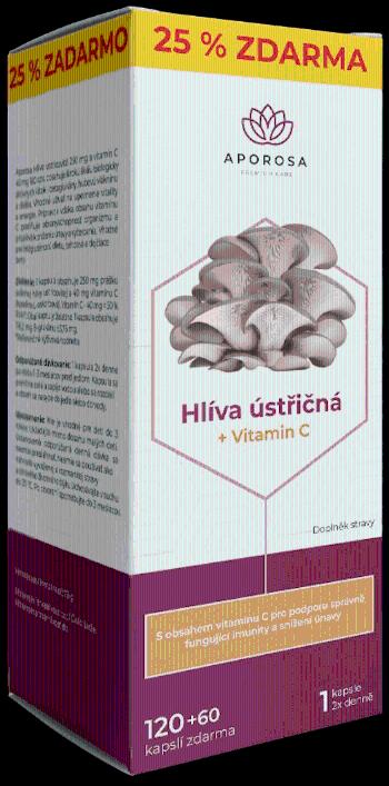 Aporosa Hliva ustricová + Vitamín C 180 kapsúl