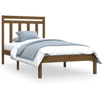 Rám postele medovo hnedý masívne drevo 90 × 190 cm Single, 3105218