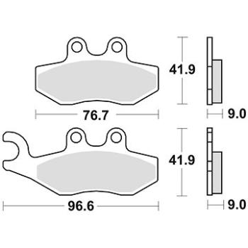 Braking brzdové doštičky (semi-metalická zmes SM1) (2 ks) M501 – 178 (M501-178)