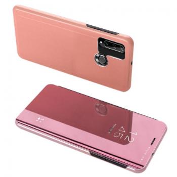 MG Clear View knižkové puzdro na Huawei Y6p, ružové