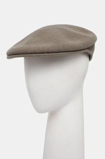 Vlnená čiapka Kangol 504 šedá farba, vlnený, 0258BC.WG036