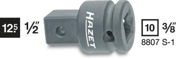 Hazet  8807S-1 adaptér zástrčného kľúča   Pohon (skrutkovač) 3/8" (10 mm) Typ zakončenia 1/2" (12,5 mm) 35.5 mm 1 ks