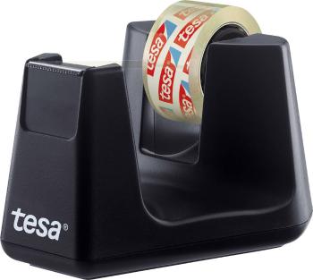 tesa Desk tape dispenser tesafilm Smart čierna  vrátane úlohy lepiaca fólia 33 m 19 mm