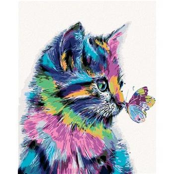 Maľovanie podľa čísel – Mačička s motýlikom (HRAmal00308nad)
