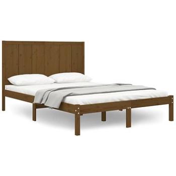 Rám postele medovo hnedý masívna borovica 140 × 190 cm, 3105713