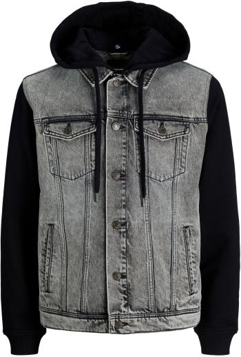 Jack&Jones Pánska džínsová bunda JJIJEAN 12249225 Black Denim L