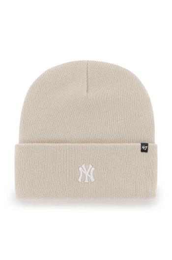 Čiapka 47 brand Mlb New York Yankees béžová farba, B-BRNCK17ACE-BN