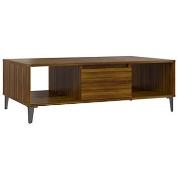 SHUMEE Konferenčný stolík hnedý dub 103,5 × 60 × 35 cm drevotrieska, 813181