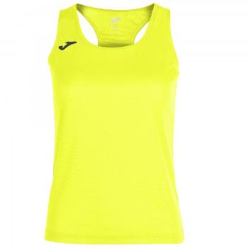 SLEEVELESS T-SHIRT COMBI SIENA YELLOW FLUORESCENT WOMEN L