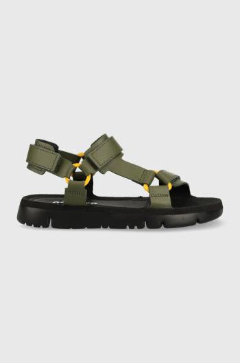 Kožené sandále Camper Oruga Sandal pánske, zelená farba, K100416.022