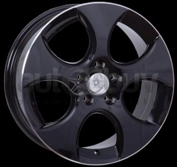 WSP Italy VW W444 CIPRUS 7.50x18 5x112.00 ET51 GLOSSY BLACK LIP POLISHED